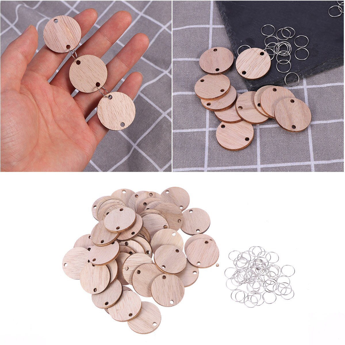 50pcs Calendar Plaque Round Thicken DIY Calendar Board for Living Room Home Bedroom