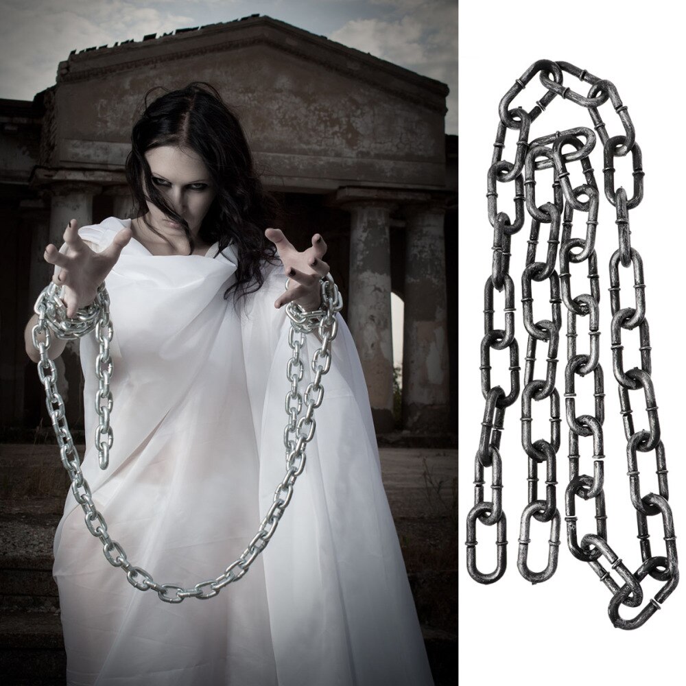 1pc Halloween Costume Fetter Chain Prop Lifelike Halloween Prisoner Costume Prop Simulated Chain Chain Prop for Party Photo
