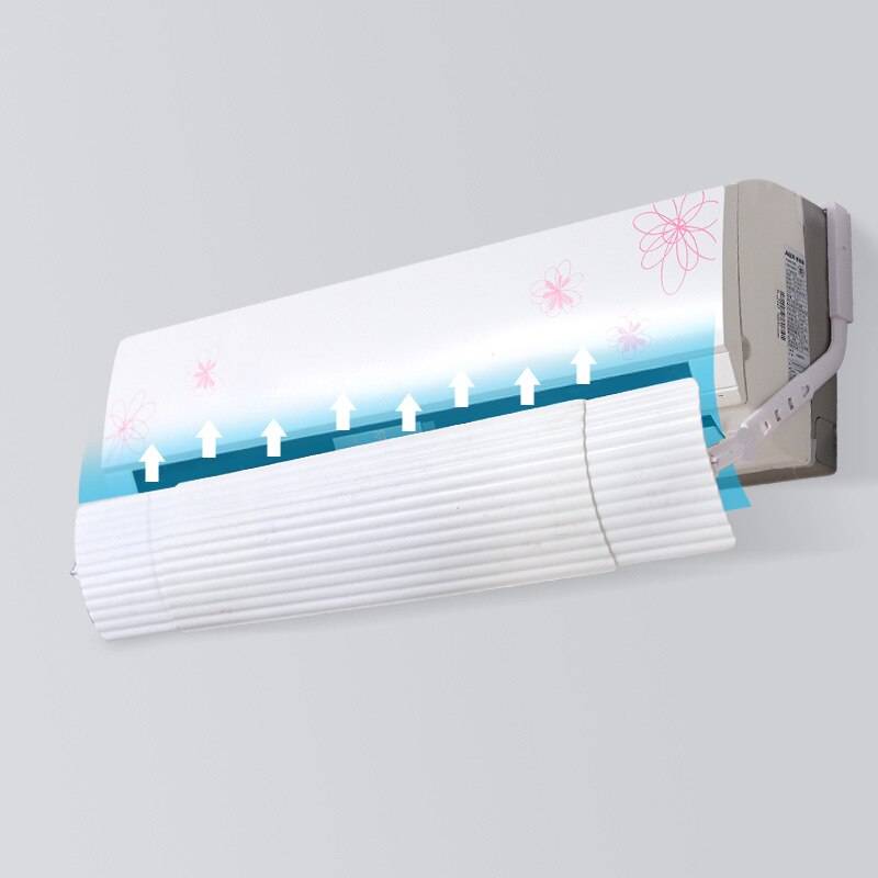 Adjustable Air Conditioner Deflector Telescopic Air Outlet Wind Shield for Home LXY9