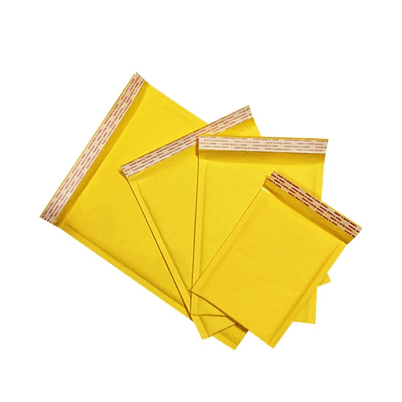 20Pcs Kraft Paper Bubble Envelope Bag Mailers Padded Envelope With Waterproof Bubble Packaging Bags Courier Storage Bag