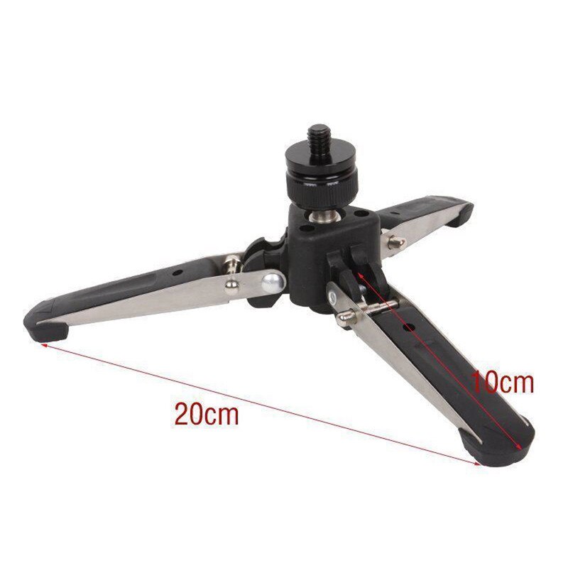 Universele Video Monopod Stand Base Monopod Statief Mini Drie Voeten Ondersteuning voor DSLR Monopod met 3/8 ''Schroef