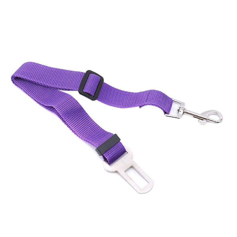 1Pc Puppy Autogordel Voertuig Auto Pet Dog Seat Belt Harness Lead Clip Hond Levert Veiligheid Hendel auto Tractie Producten: Purple