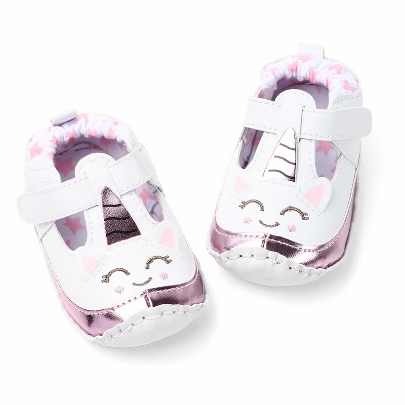 Cartoon Meisje Baby Baby Zachte Zolen Meisjes PU Lederen Schoenen Baby Mocassins Sapatos Infantil Scarpe Bambina