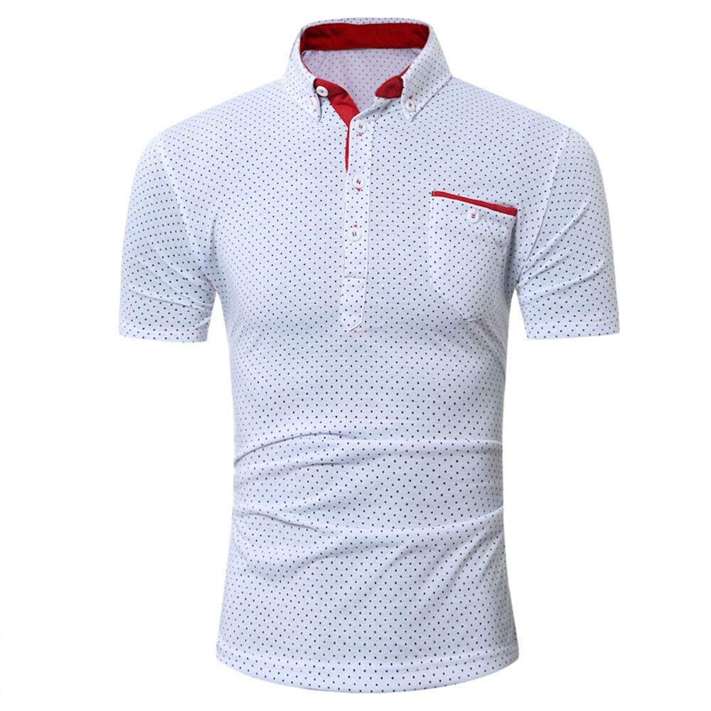 Skjorter herre top casual skjorte herre tøj knap skruet ned krave kortærmet skjorte herre toppe moda hombre 10.4: W h / Xxxl