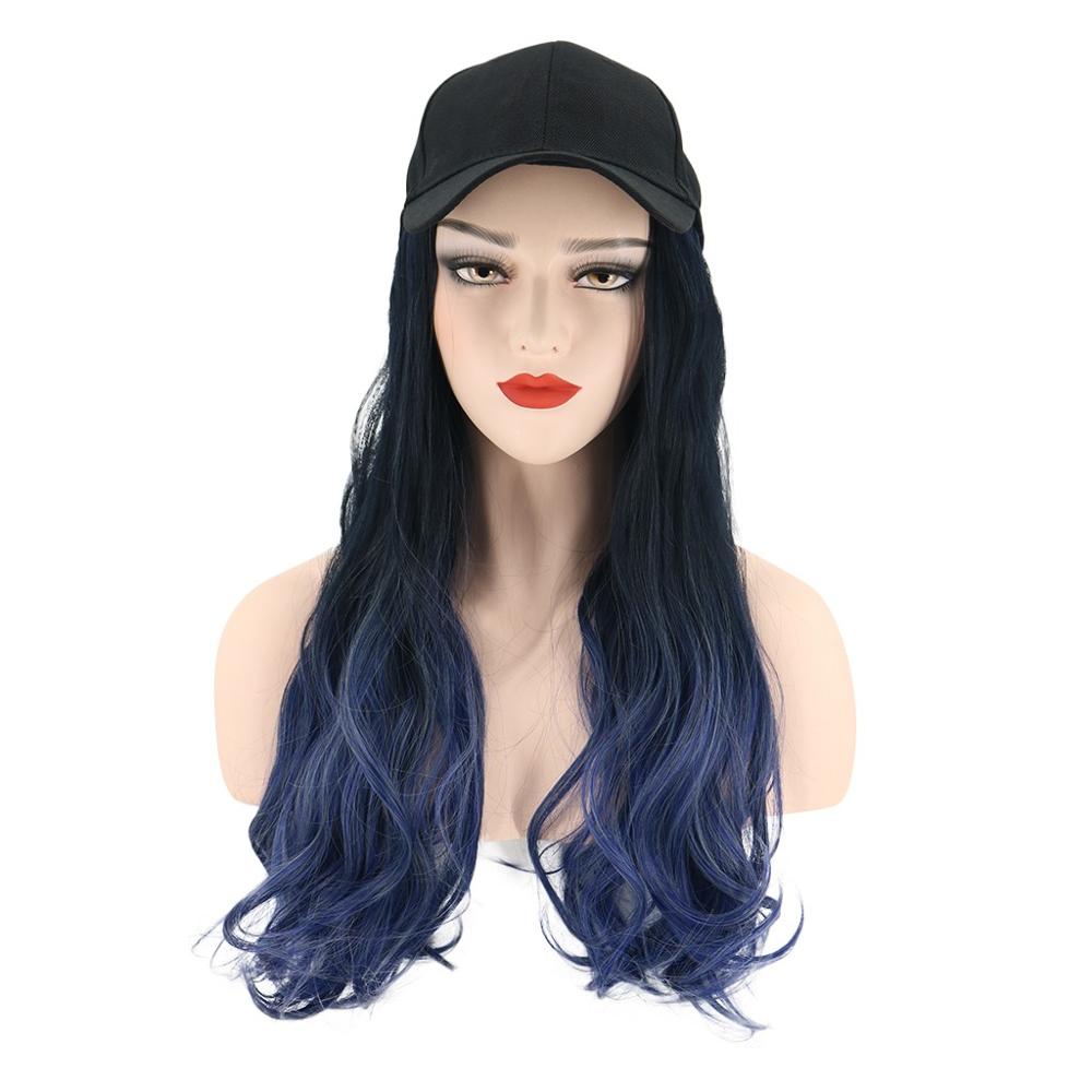black wig blue highlights