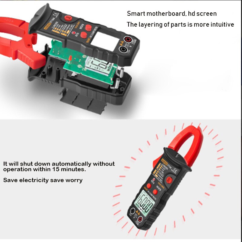 Intelligent Digital Multimeter Clamp Meter Multifunction Electrician Voltmeter High-precision Identification Measurement