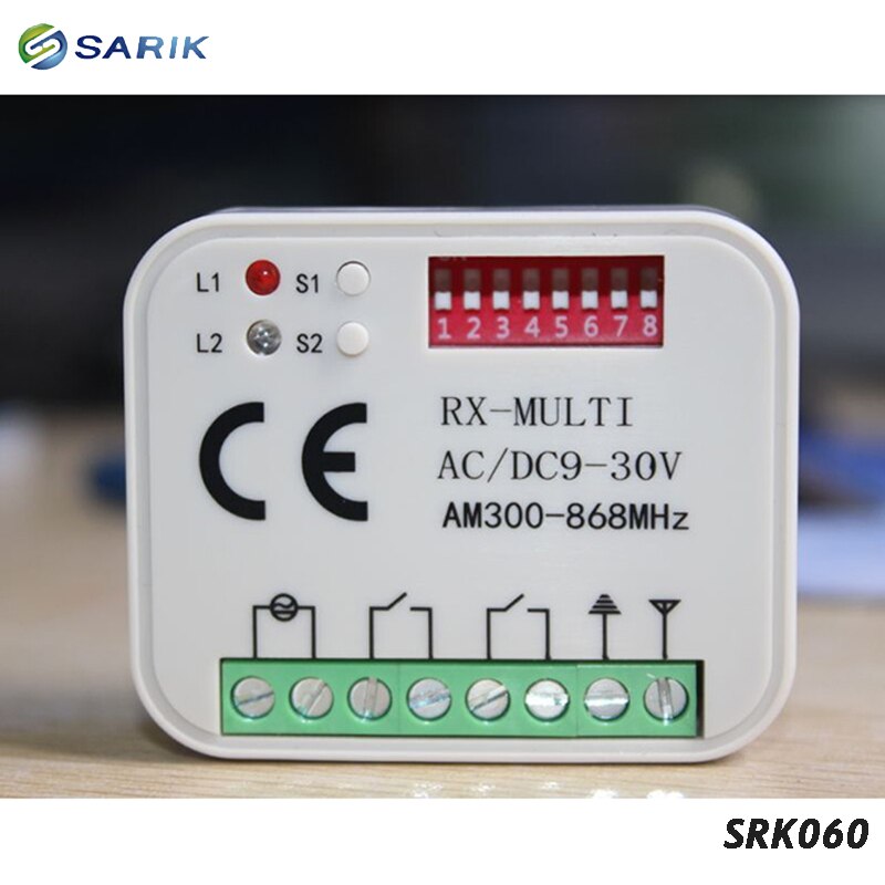 Afstandsbediening Schakelaar Ontvanger 433Mhz 868M... – Vicedeal