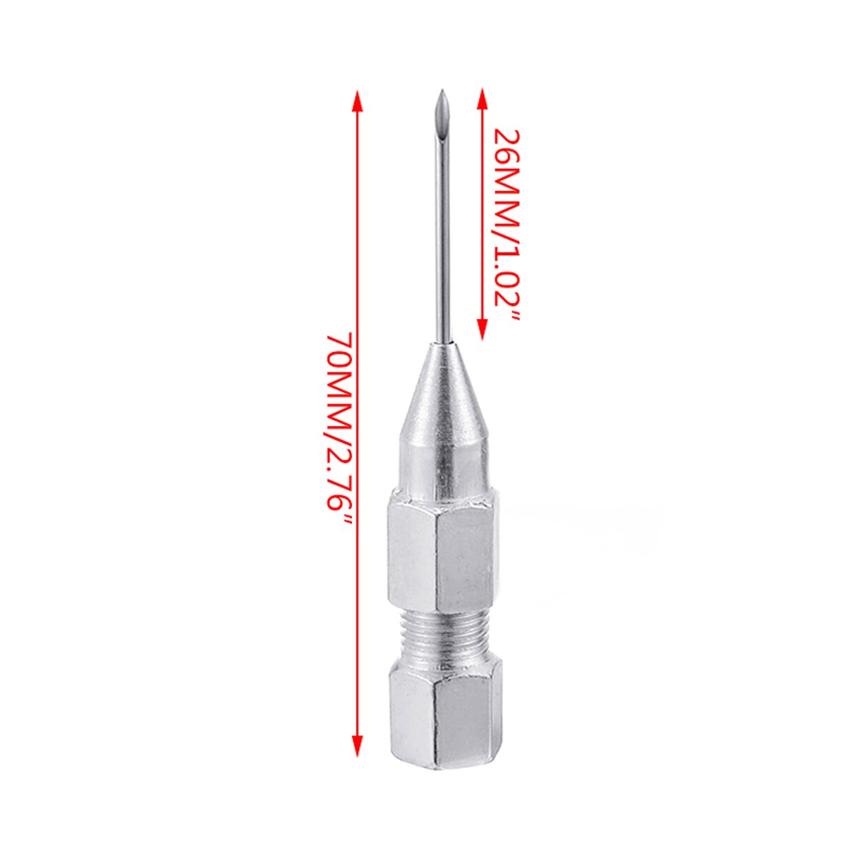 1 st nål nos fett verktyg dispenser munstycke adapter tillbehör för smörjpistol tillbehör för axlar