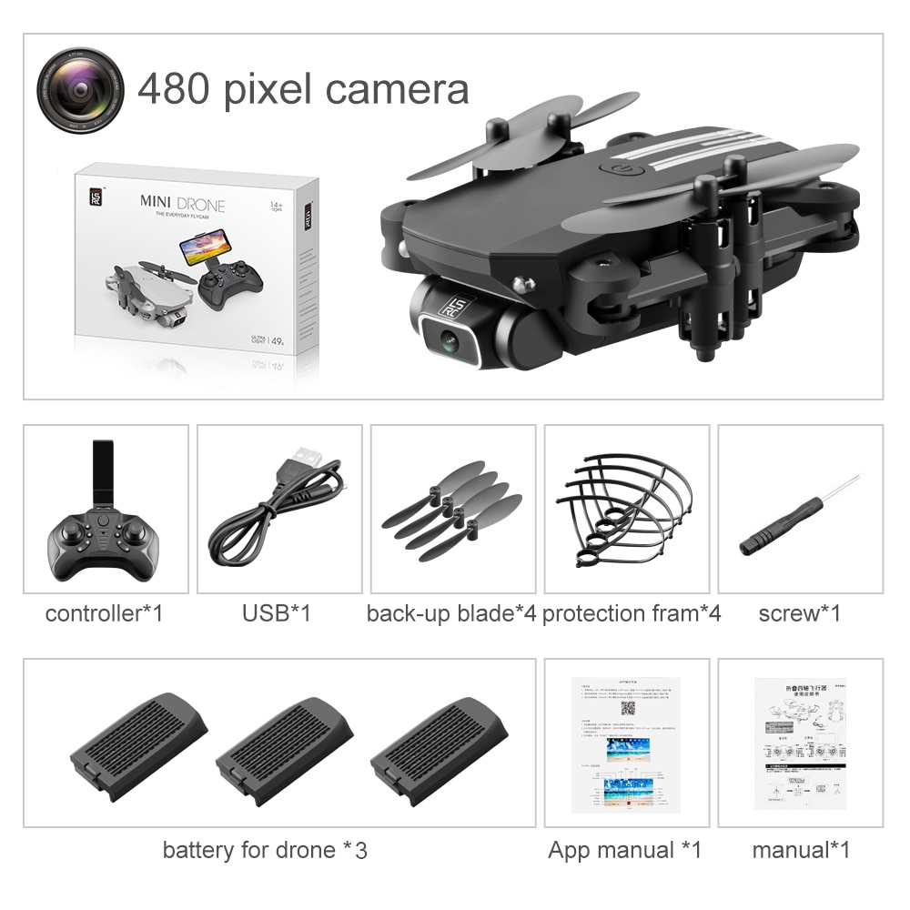 Mini Drone Per Dropshipping: 480P black box 3B