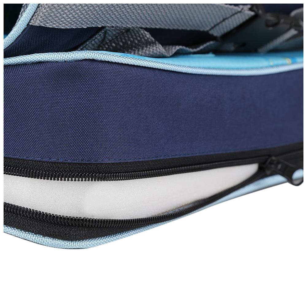 Blå bärbar hopfällbar matstolsstol 30 * 25 * 8cm (11.8 x 9.8 x 3.1 tum) baby travel booster bagage hopfällbar sits highc