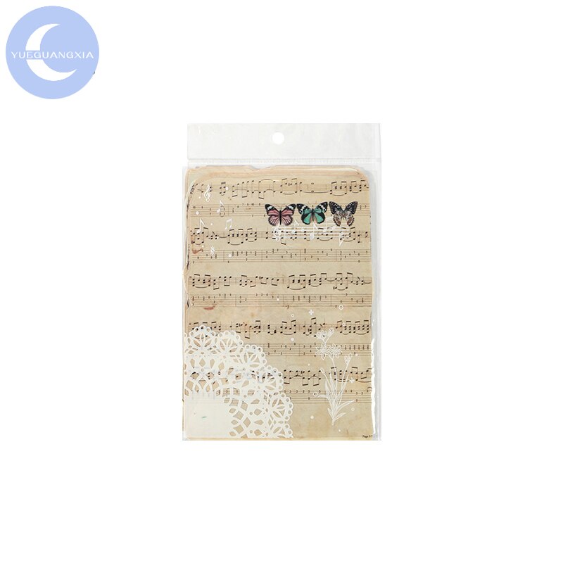 YueGuangXia Vintage papier affiche Scrapbooking à la main artisanat sec bricolage Journal voyage enregistrement enveloppes papier de fond 25 pièces