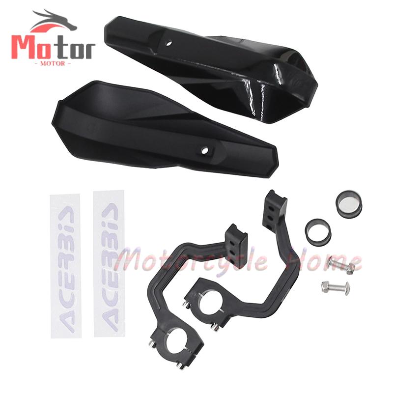 Universelt motorsykkel atv håndbeskytter beskyttelsesdeksel 22mm 28mm styrebeskytter for deler: Svart