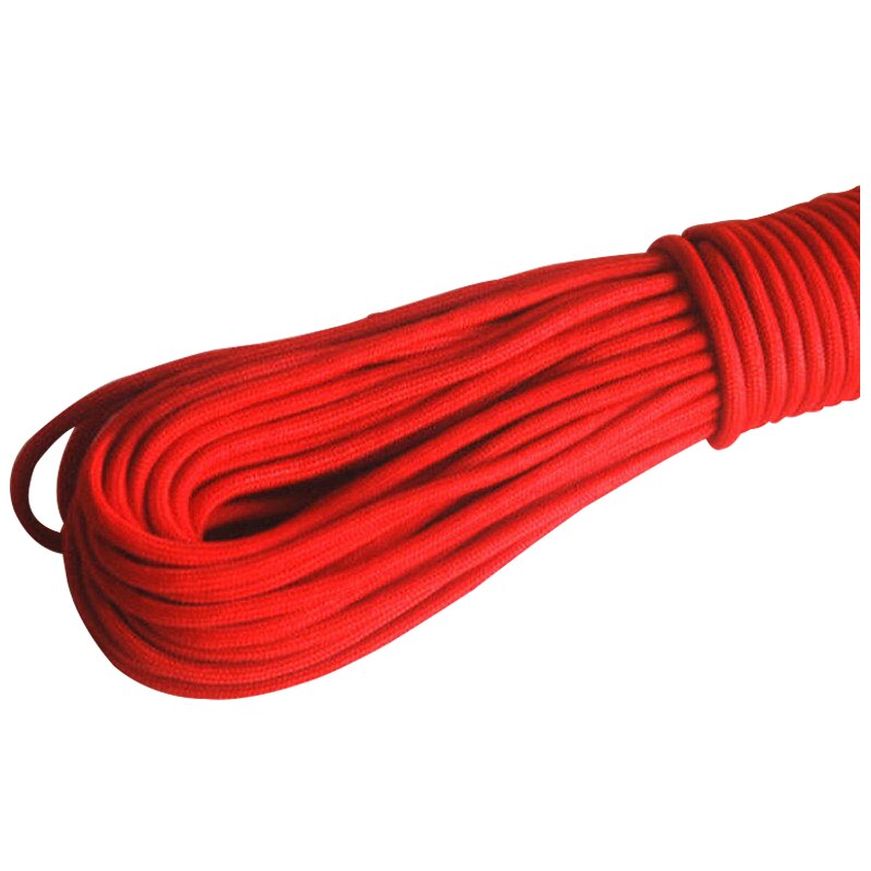 Paracord 550 Parachute Rope 7 Core Strand for Climbing Camping Buckle Rope Orange 25FT-50FT