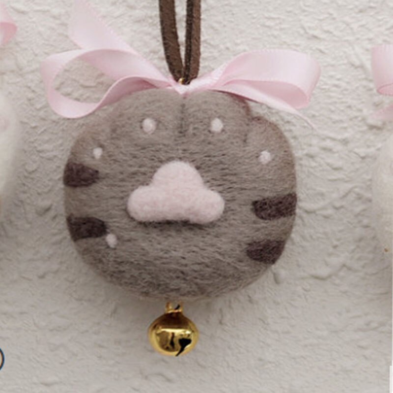 1 ensemble, laine feutre sac de musique kitty chat cul chat oeuf chat patte de chat palmier bricolage à la main vous devez le faire vous-même