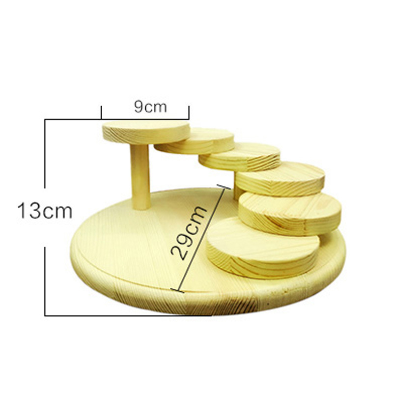 Función de madera maciza Plato giratorio para sushi Suministros de Hotel Rejilla para aperitivos Platos de arte: Colorido