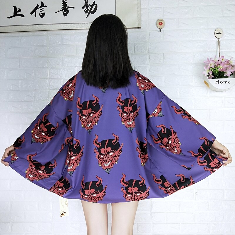 Japanse kimono dames yukata vrouwelijke kimono cardigan strand harajuku japanse streetwear dames kimono haori obi japanse 11297: 3