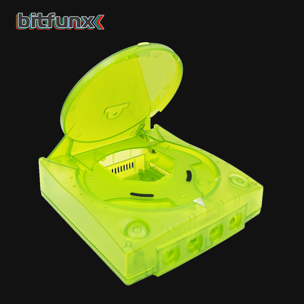 Bitfunx Replacement Plastic Shell Translucent Case for SEGA Dreamcast DC Retro Video Game Console Transparent Boxes