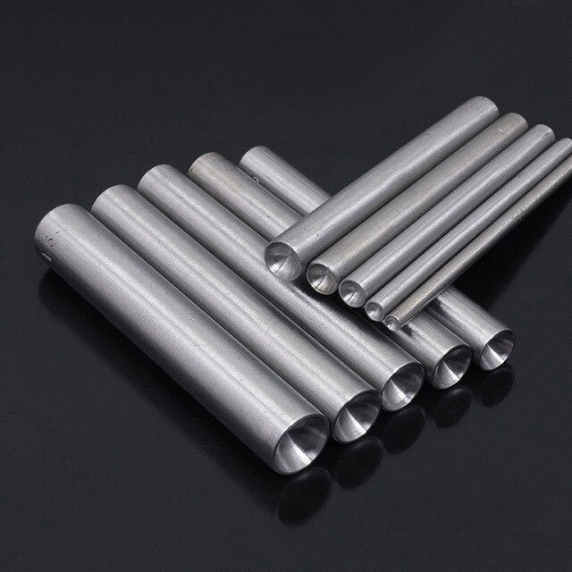 Mushroom Domed Snap Rivet Fixing Punch Tool Steel Spike Studs Setting DIY Hand Leathercraft Tools