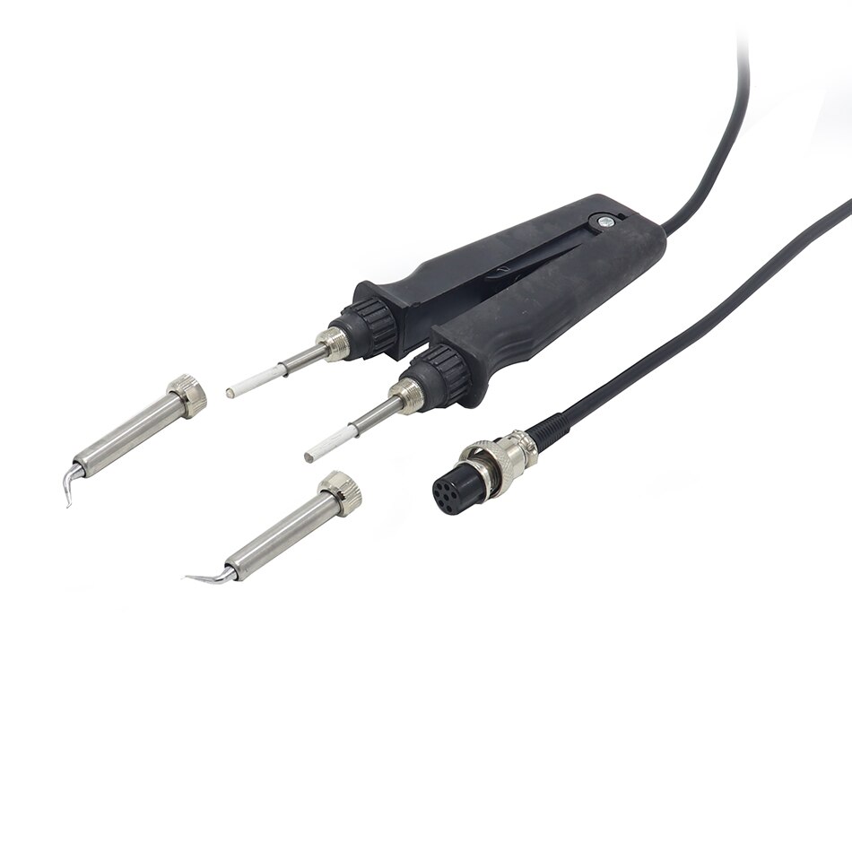 GORDAK 902 ESD SMD Soldering Tweezers Soldering Station Accessories Heating pliers Handle 7 pin Tweezers Tools For