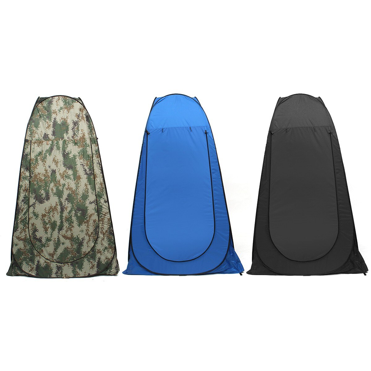 Pop-up Outdoor Camouflage Camping Shower Tent Bathroom Simple Mobile Toilet Dressing Tent Shelter Single Moving Folding Tents