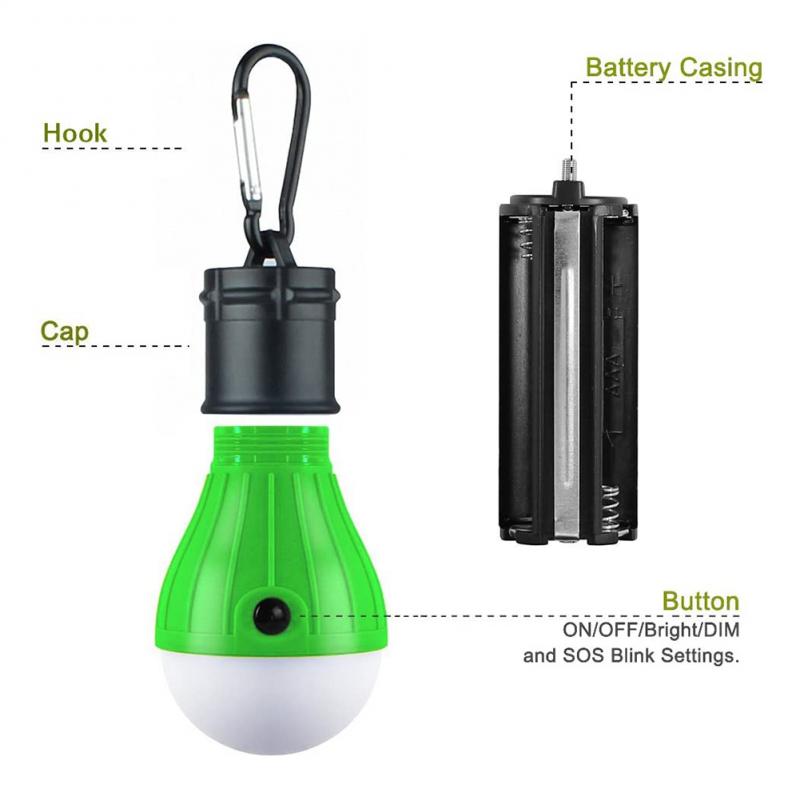 Mini led lanterna de acampamento lâmpadas iluminação portátil lanterna tenda lâmpada gancho lanterna acampamento luz multitool novo