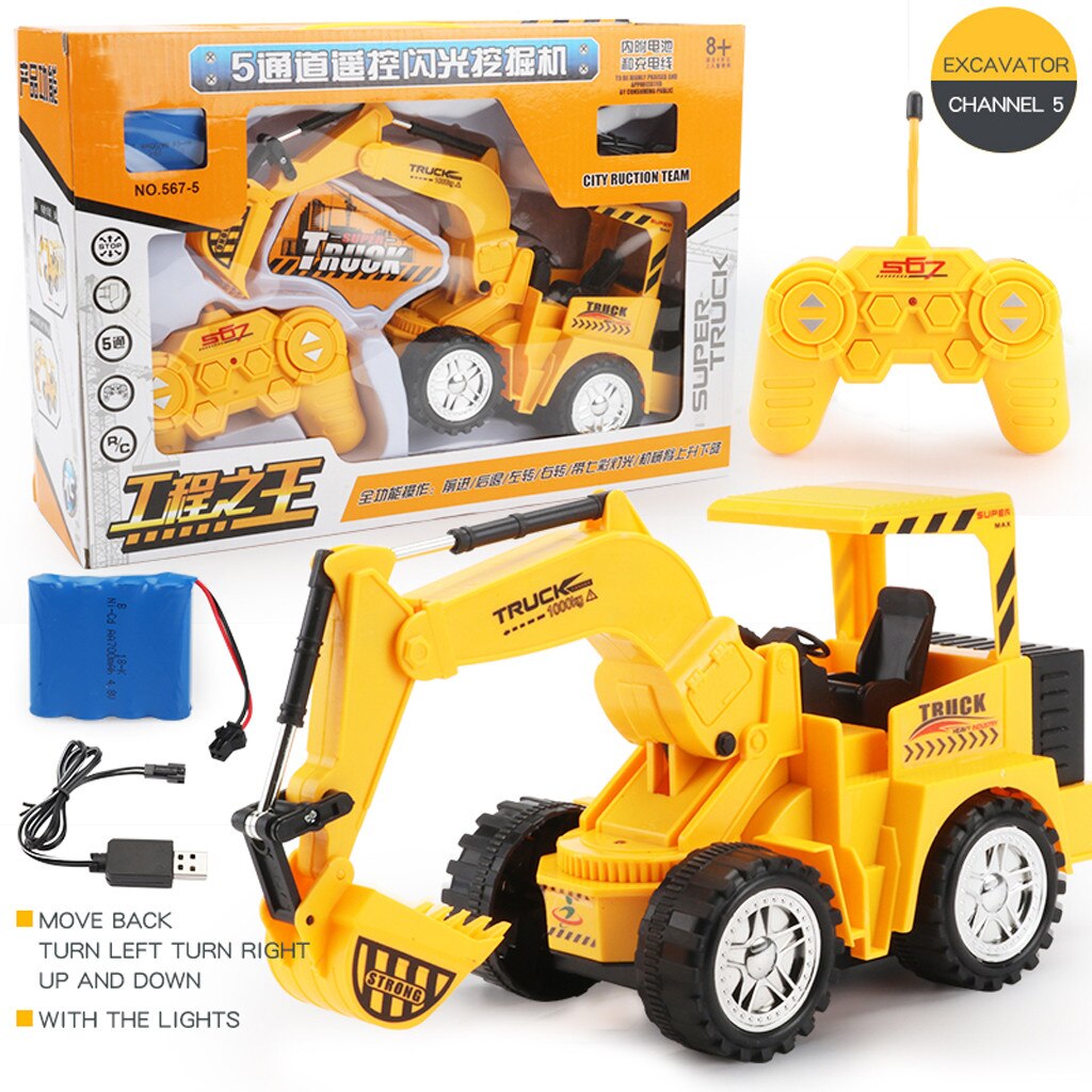 RC sans fil Dumper camion jouet télécommande génie électrique camion véhicules pelle Construction camion jouet enfants jeux: C