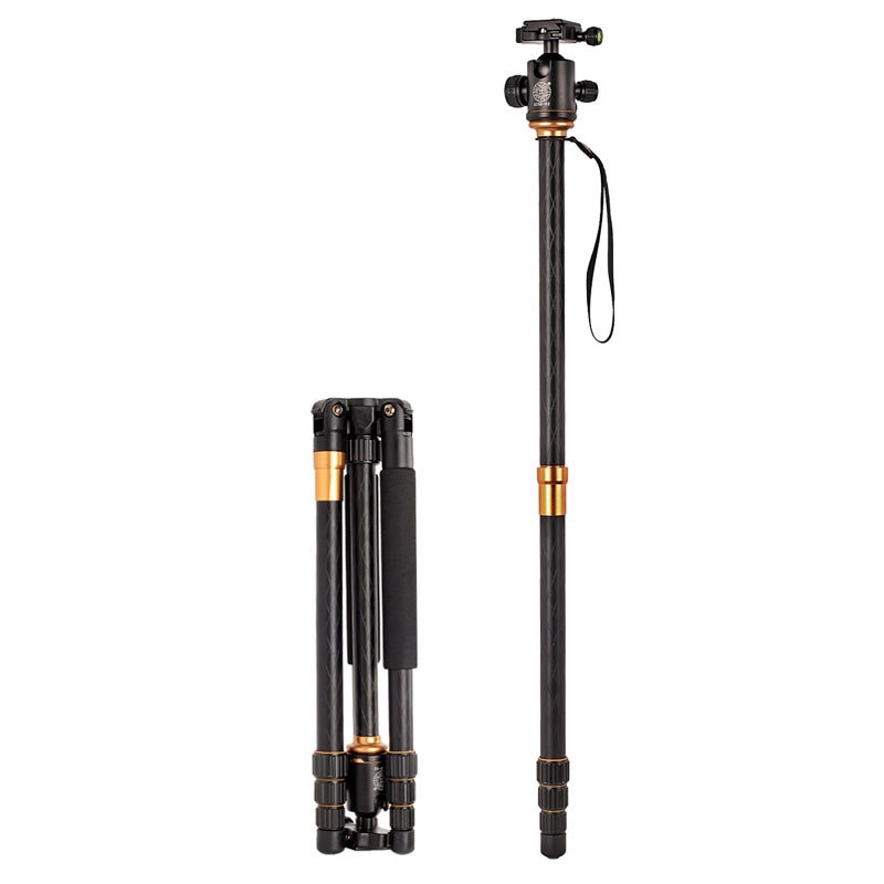 QZSD-trípode Q999, monopié desmontable, cabeza de bola, aleación de aluminio y magnesio, fotográfico, para cámara DSLR