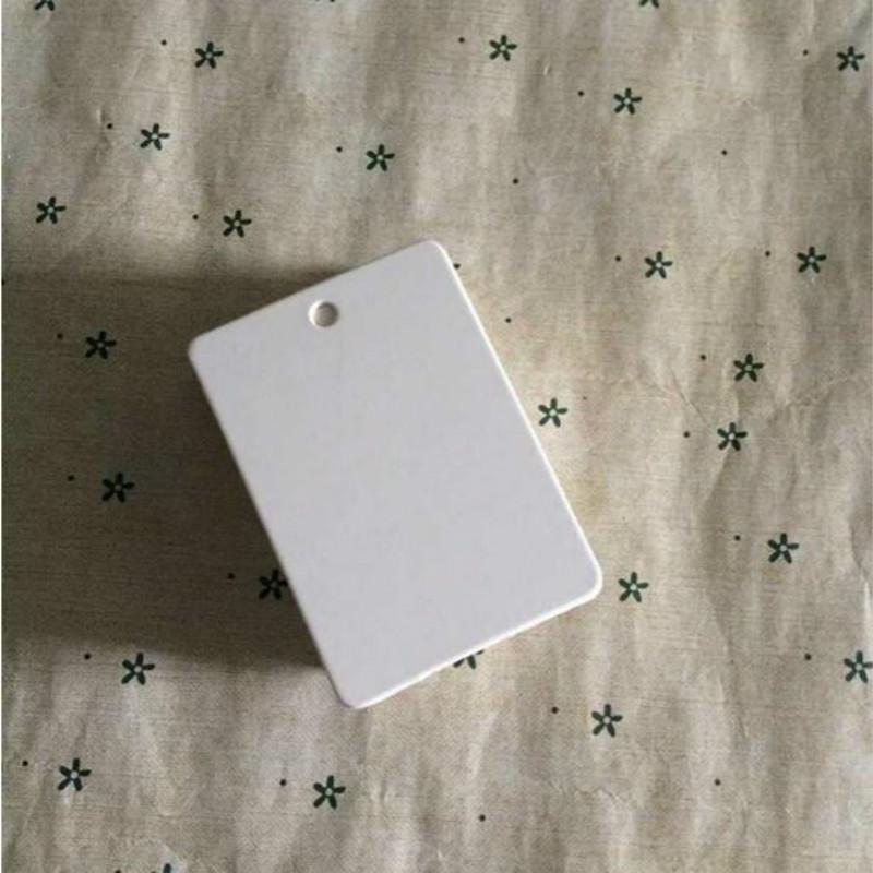 4.2 * 6cm valkoista paperia suorakulmio pahvi etiketti vaatetus vaatelaput sanat tyhjästä paperista henkilökortti 500 kpl/erä: Default Title