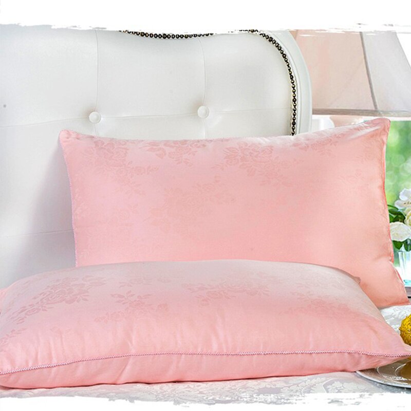 Naturalny jedwab poduszka 100% morwy prostokąt ortopedyczne poduszki na szyję z pianki pamięć poduszki podróżne dla łóżeczko wystrój domu