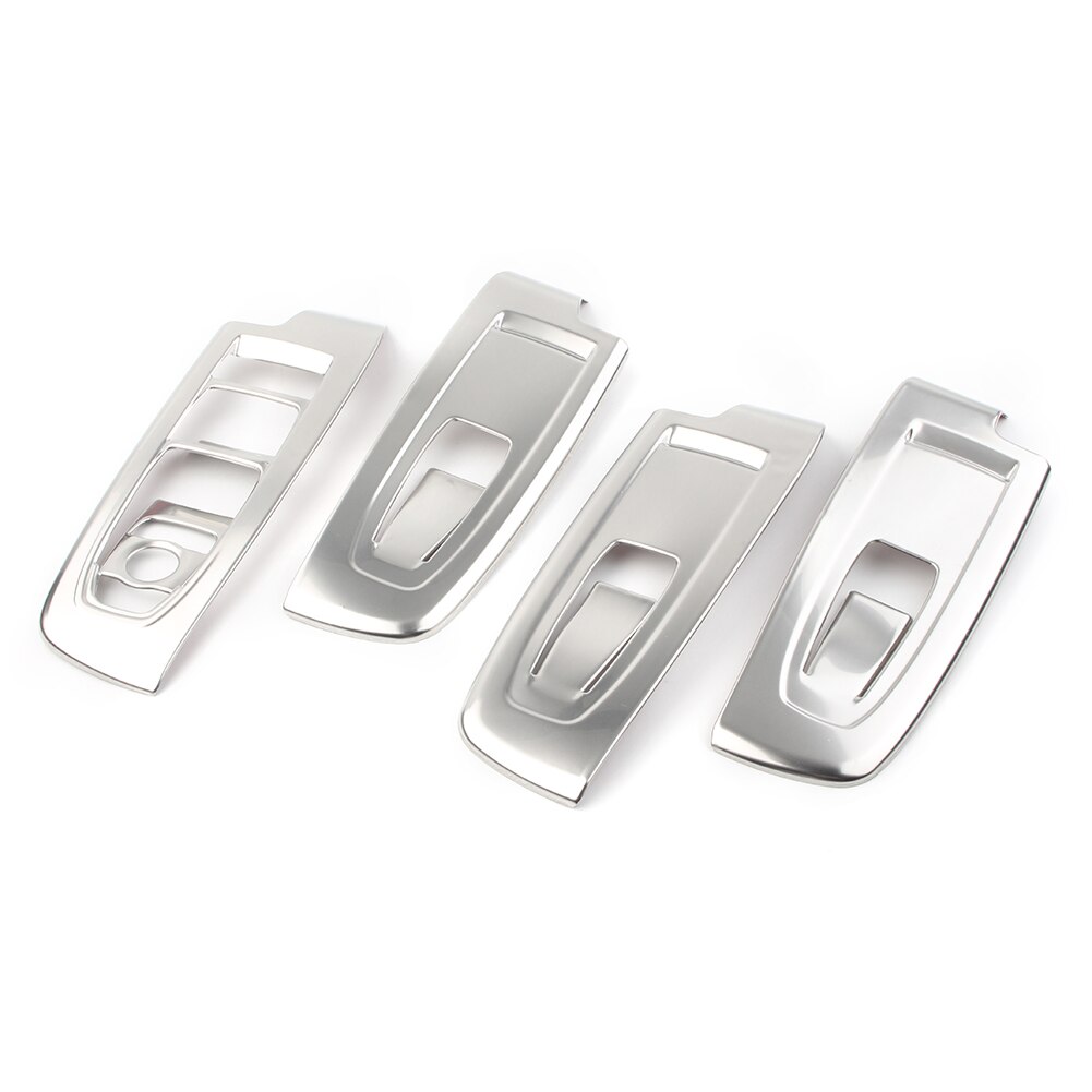 4x Chrome Car Interior Window Switch Panel Decorative Cover Trims For Subaru Forester Stainless Steel
