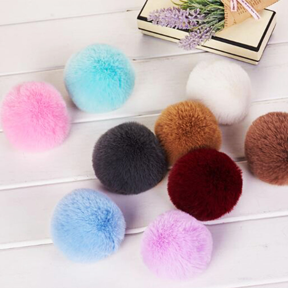 1Pc 8cm gros pompon moelleux en peluche tissu artisanat bricolage doux pon pom pon poms balle furball décor à la maison couture fournitures Craf fleurs boule