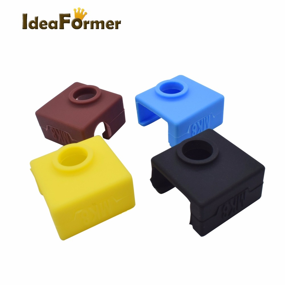 3D Printer V6/MK7 MK8 MK9 / MK10/Volnaco Silicone Socks Block Heater Silicone Insulation cover for 3D printer heating block