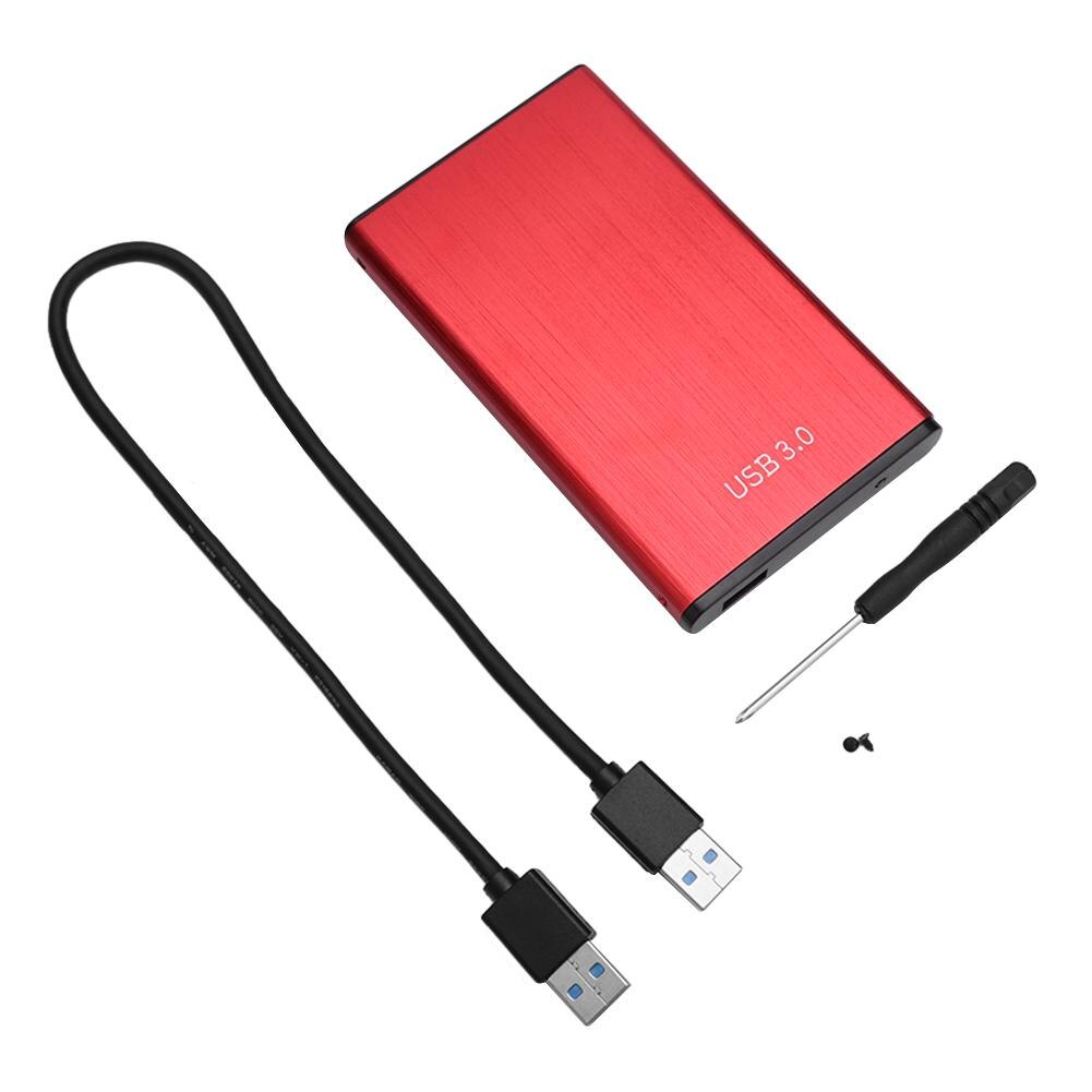 Vktech 2.5 Inch Hdd Case Usb 3.0 Naar Sata Adapter 6Gpbs Externe Harde Schijf Disk Hdd Behuizing Ondersteuning 8tb 2.5 "Hdd Ssd Disk Box: Red