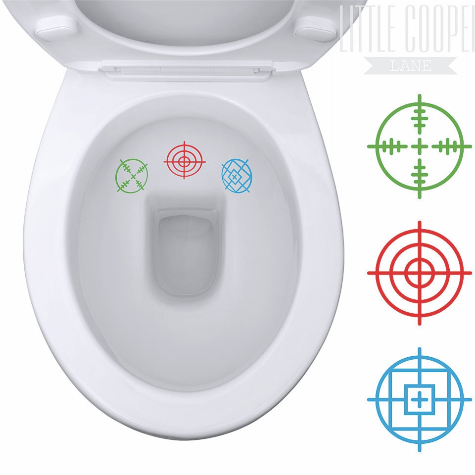 3 stk tinkle targets vinyl decal klistermærker legetøj soldat silhuetter toilet pottetræning klistermærker til drenge glas klistermærke  t170210