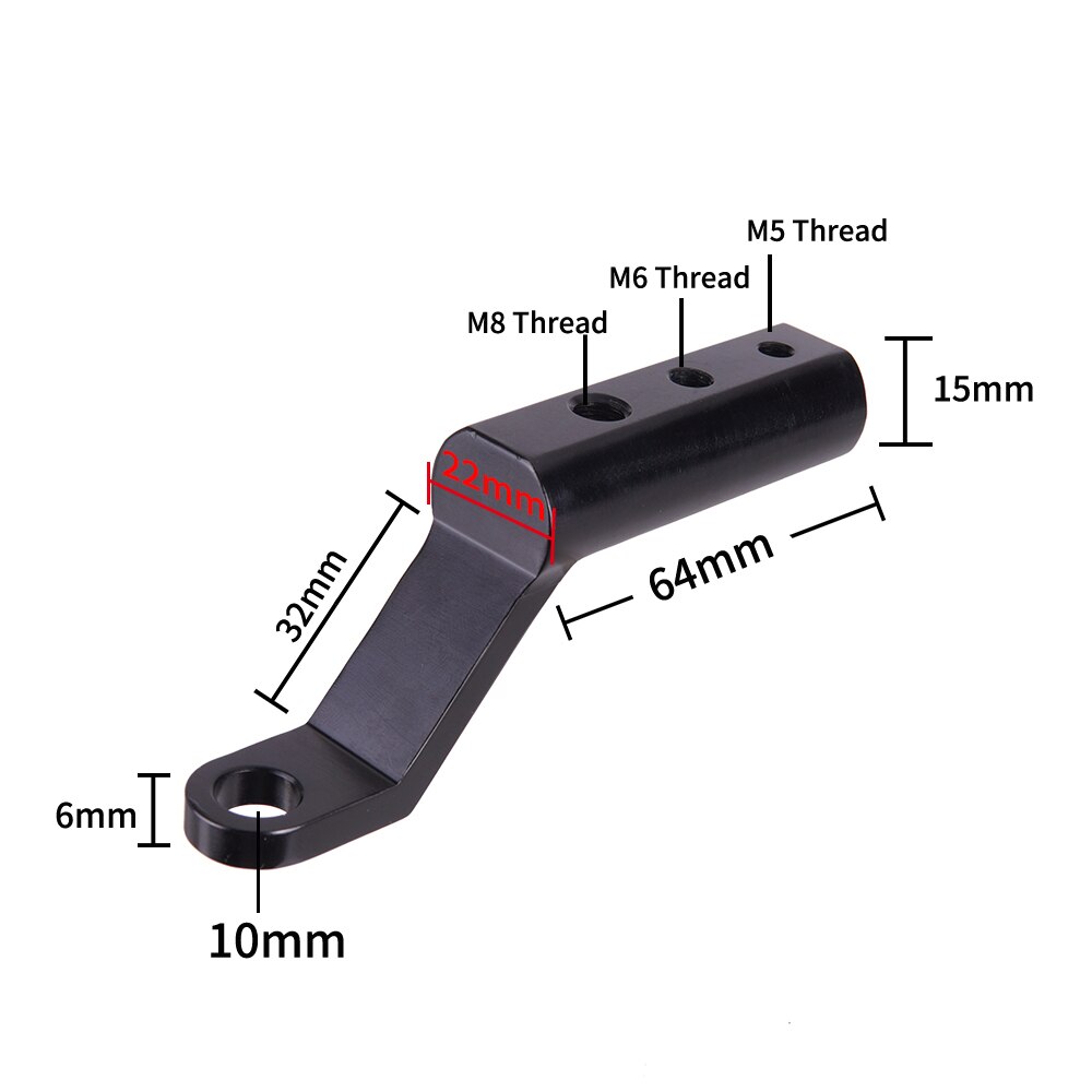 ZTTO Ebike Motorrad Rückspiegel Montieren Extender Halterung Halter Clamp Bar Telefon Halter Hebel Mehrere Funktion Zubehör