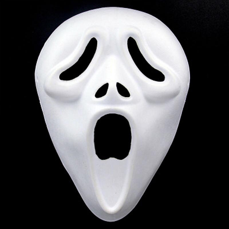 SZ DAMPF Halloween DIY Gesicht Maske Farbe Zeichnung Spielzeug Weiß Peking-oper Für Kinder Kinder weiß embryo hand gemalt papier SZ3106: ghost