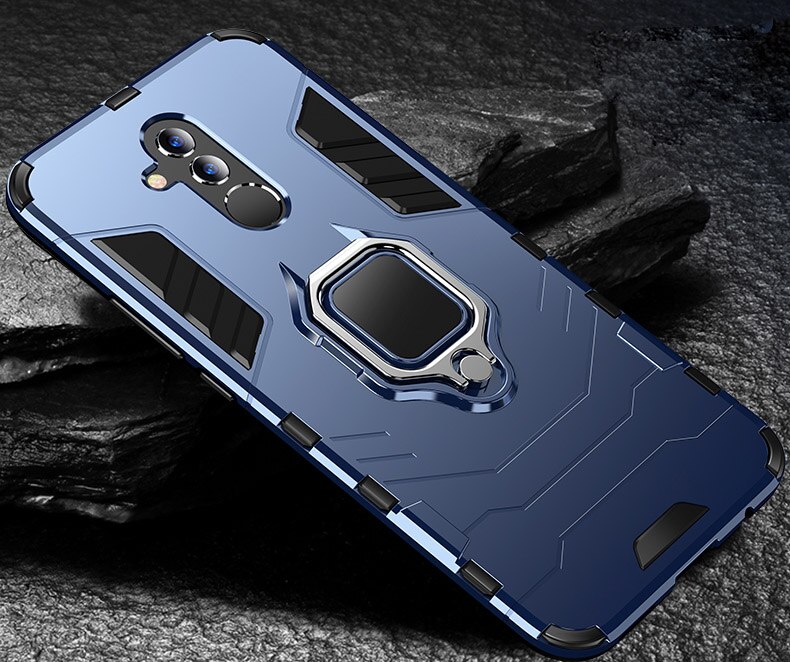 Mate 20 Lite Heavy Duty Rüstung Metall Ring -beweis Fall Für Huawei Mate 20 Lite SNE-LX1 SNE-L21 SNE-LX3 SNE-LX2L23 Couqe Fundas: Mate 20 Lite / Bue