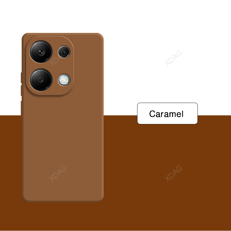 Capa de telefone de silicone líquido para xiaomi redmi note13 note 13 pro 13pro 4g 6.67 "alta qualidade macio original quadrado capa traseira escudo: BRANCO