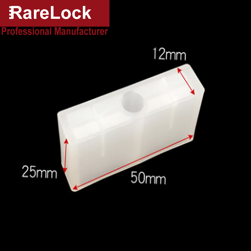 4pcs Window Sliding Door Stop Block for Home Security Bathromm Accessories Furniture Hardware DIY Rarelock MS533 i: 1 Hole White 25mm