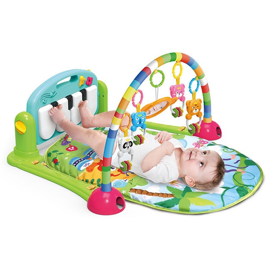 Baby Kick and Play Piano Gym Mat Rack foldable Play Crawling Mat Early Educational Toy for 0~36M: Type 2