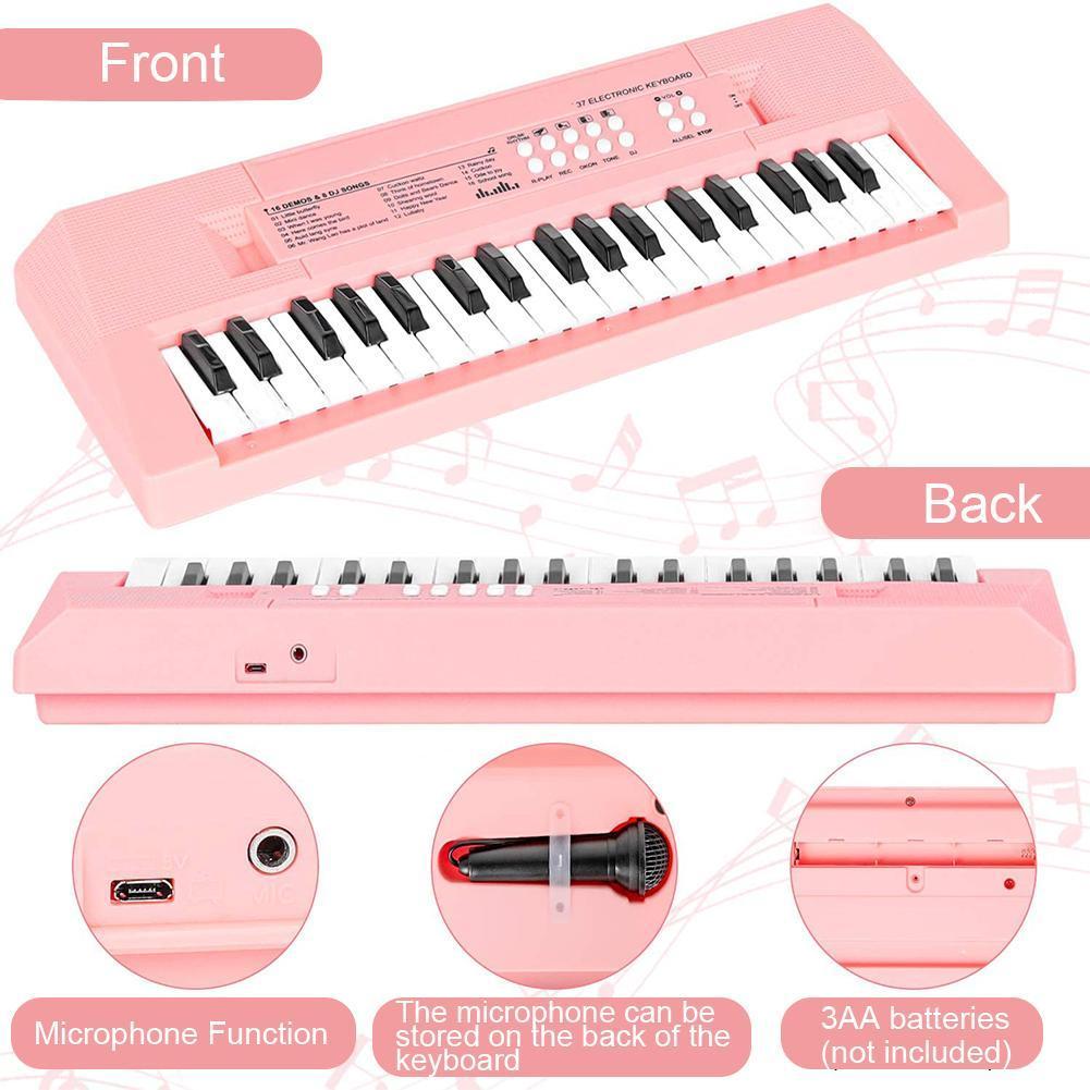 37 Keys Electronic Keyboard Piano Children's Organ Keys Digital Music Key Board With Microphone Musical Enlightenment