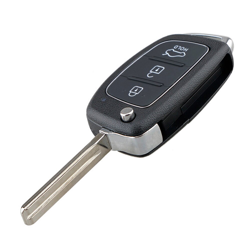3 Button Flip Folding Car Key Case Shell Cover Remote Fob Replacement For Hyundai I10 I20 I40 IX35 Tucson With Blade