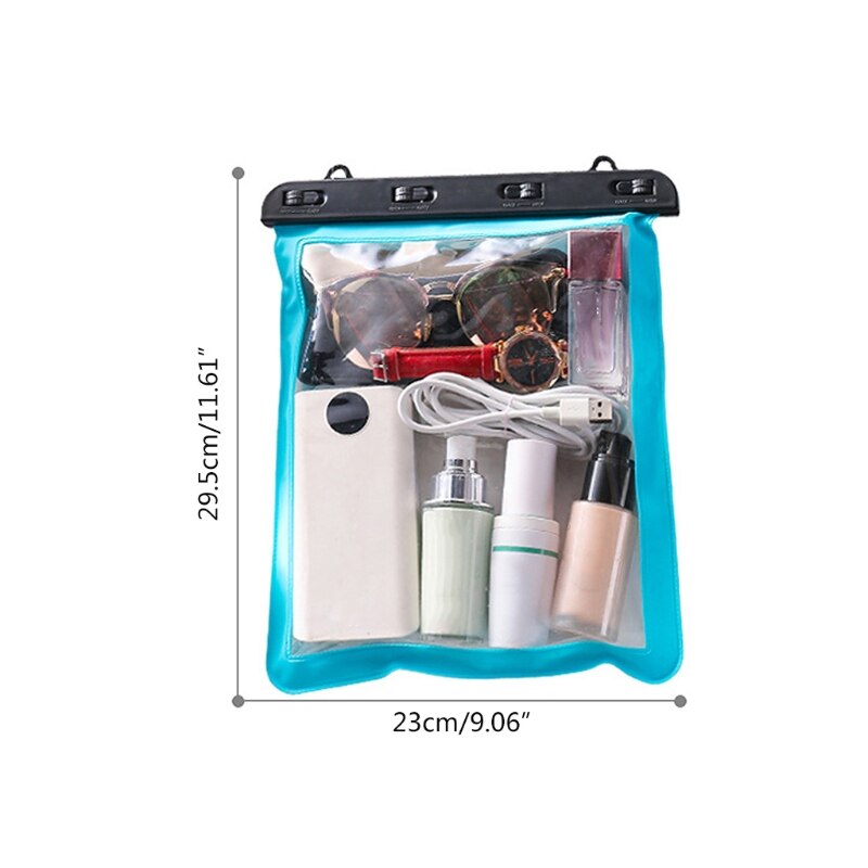 Large Clear Beach Tote Bag PVC Shoulder Waterproof Handbag Security Travel Sports Surfing PVC Swim Jelly Bags