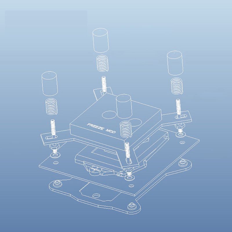 G1/4 Thread Waterblock Acrylic Copper Water Cooling CPU PC Water Cooling Radiator Heatsink Block for 1150 1151 1155 1156