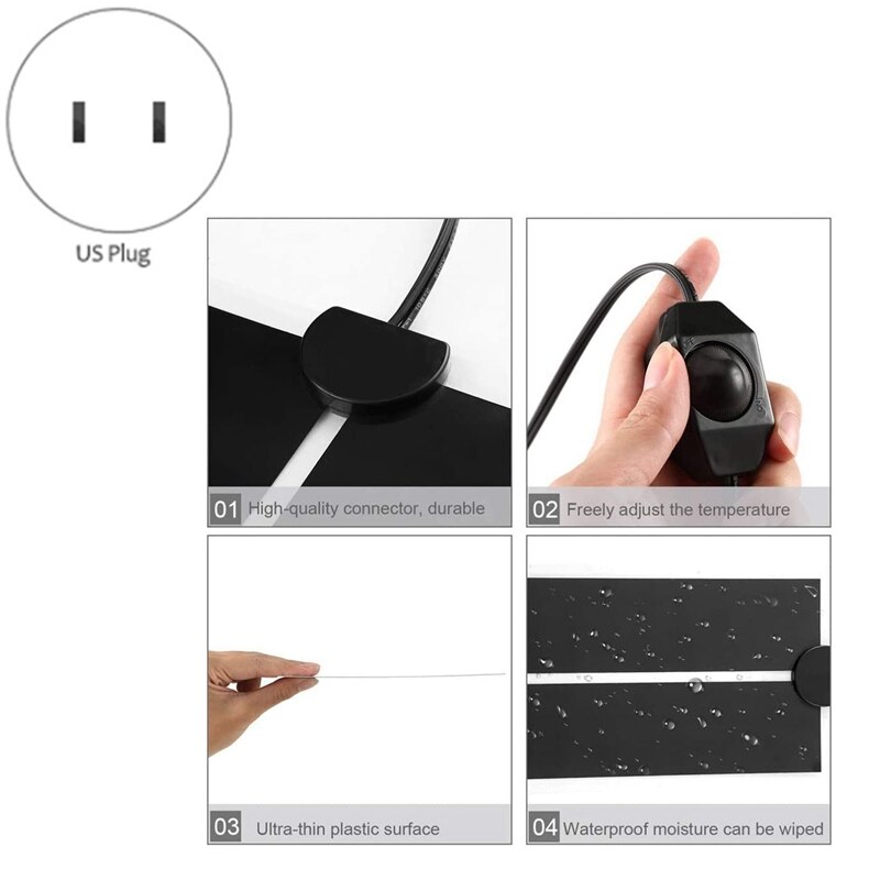 2 paczki 20W gadów poduszka elektryczna podgrzewacz zbiornika wody, poduszka elektryczna robić zbiornika wody gadów Gl podgrzewacz wtyczka amerykańska