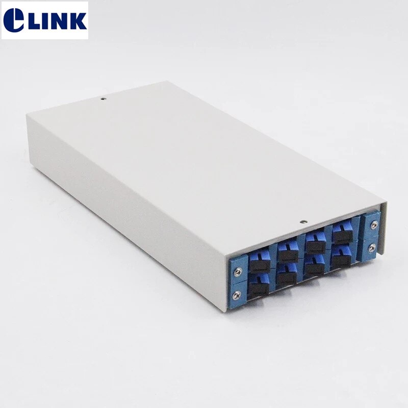 1 pc 8 Ader faser Beendigung Kasten SC Gestell montieren optisch fiber Patch Tafel vollständig installiert mit zöpfen & Adapter 8 Häfen ELINK