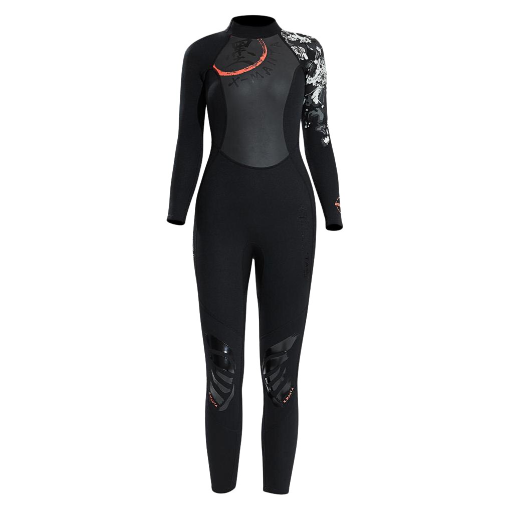 Diving Wetsuit Chinese Style Dive Wet Suit Jumpsuits Full Jumpsuit Cold Water Scuba Snorkeling Spearfishing for Women