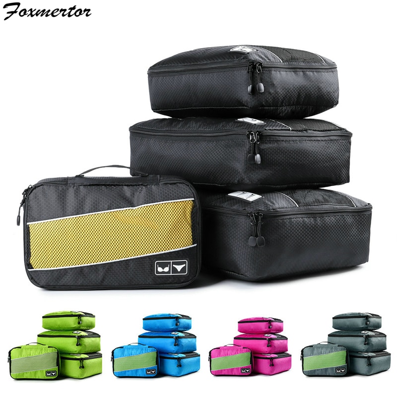 Packing Cube Luggage Organizer Pouch Nylon Men Women Big Travel Bag Clothes Underwear overnight bag Duffle Bag Organiser Bags