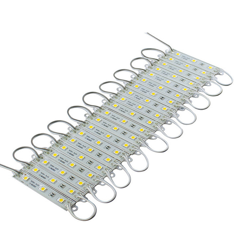 LED-modul 5050 3 LED DC12V Wasserdicht Werbung LED-Modul Weiß RGB Farbe Super Helle Beleuchtung 10 Teile/los: warm weiß