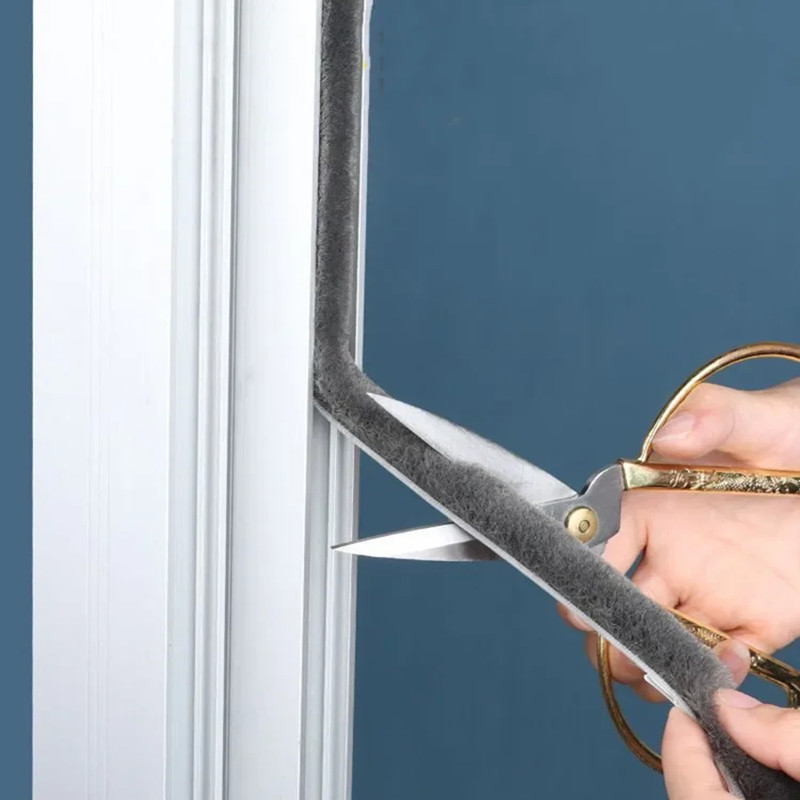 10M Self Adhesive Brush Strip Door Window Sealing Strip Door Window Windproof Dust Sound Insulation Strip Gasket Home